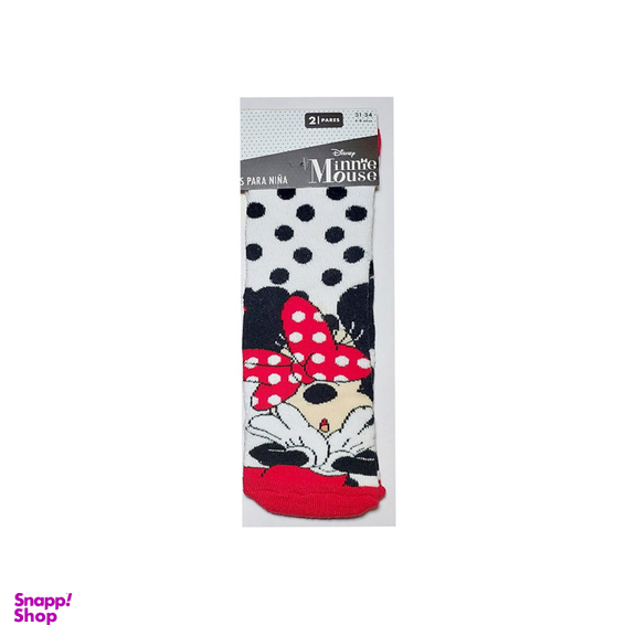 جوراب ساق کوتاه دخترانه دیزنی کد 3572 مجموعه 2 عددی