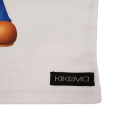 تیشرت پسرانه کیکمو طرح دایناسور کد KMT-030503 رنگ سفید