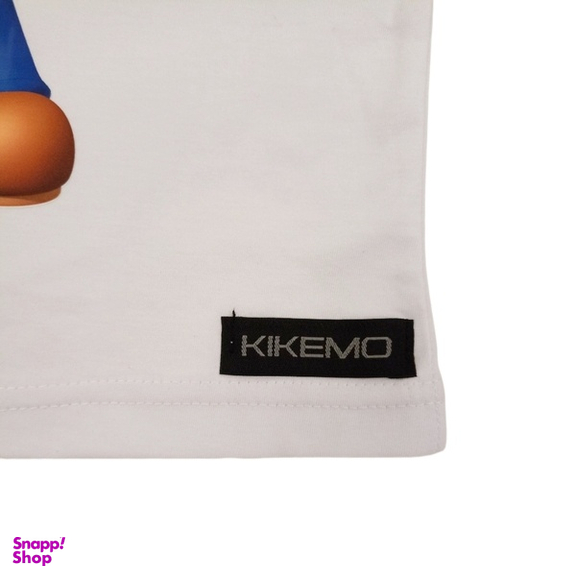 تیشرت پسرانه کیکمو طرح دایناسور کد KMT-030503 رنگ سفید