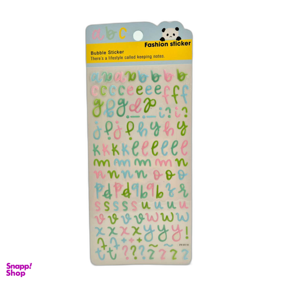 برچسب برجسته حروف انگلیسی کد ZW-BY04