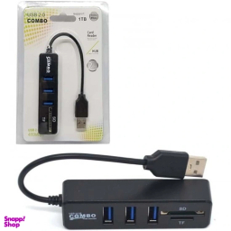 USB هاب و کارت خوان کمبو مدل XP-834