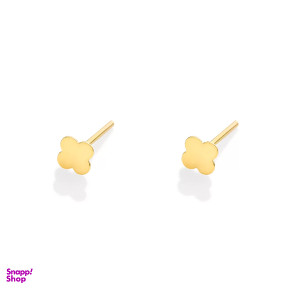 گوشواره طلا 18 عیار زنانه اپال گلد مدل ونکلیف میخی توپر 00897
