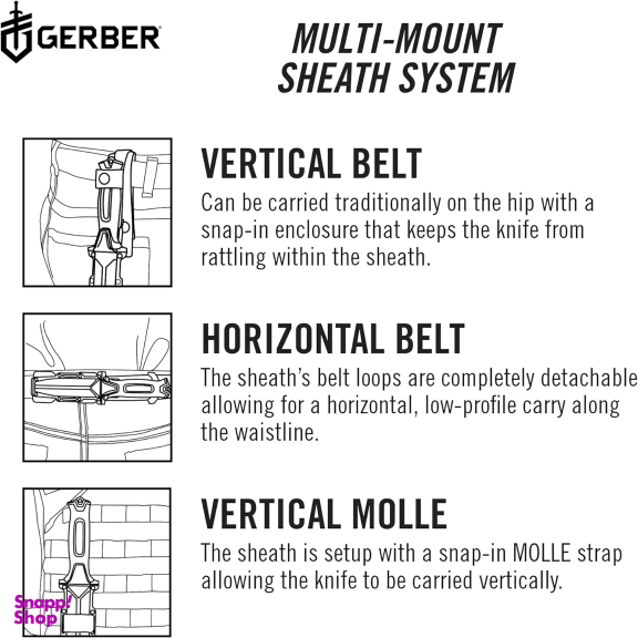 چاقو شکاری گربر مدل Strong Arm Tactical