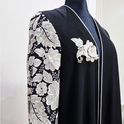 مانتو مجلسی زنانه کد 350 رنگ مشکی