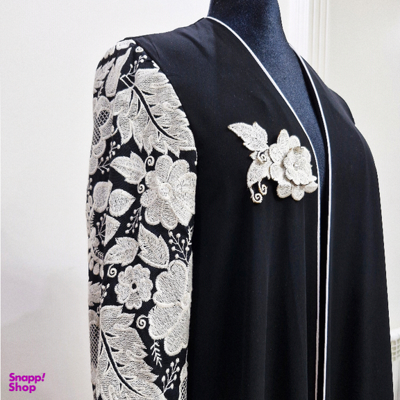 مانتو مجلسی زنانه کد 350 رنگ مشکی