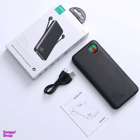 پاوربانک 22.5 وات 10000 میلی آمپر جوی روم مدل JR-L014 همراه با کابل تایپ سی و لایتنینگ
