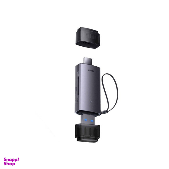 کارت‌ خوان باسئوس مدل Lite Series USB-A + Type-C به TF