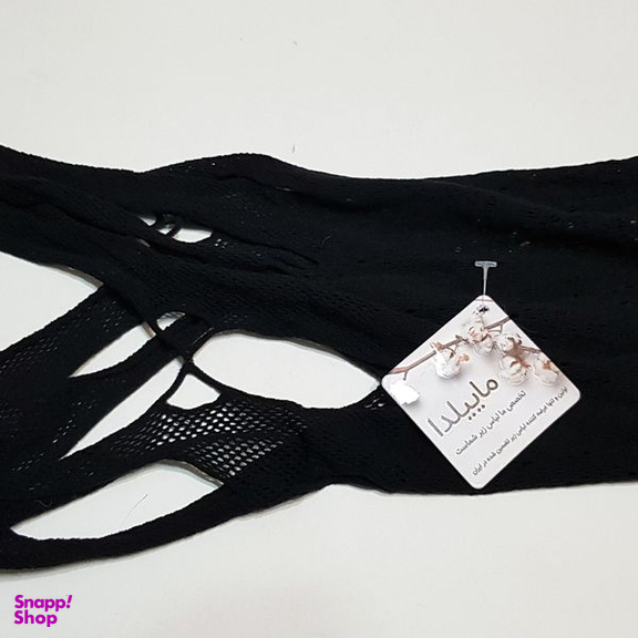 لباس خواب زنانه ماییلدا مدل فیشنت کد 4855-7055 رنگ مشکی