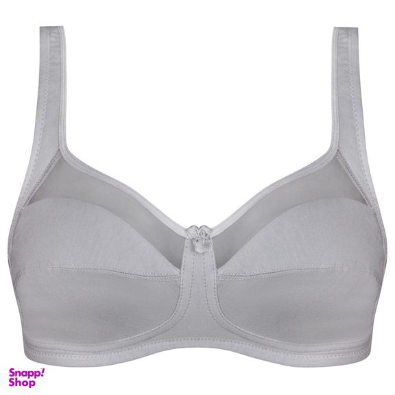 سوتین زنانه اما مدل بالا توری بدون فنر کد 4928-4100 رنگ طوسی