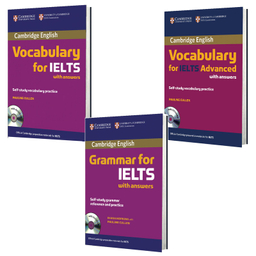 کتاب Cambridge Grammar and Vocabulary for IELTS اثر Diana Hopkins and Pauline cullen انتشارات کمبریدج مجموعه 3 جلدی به همراه سی دی