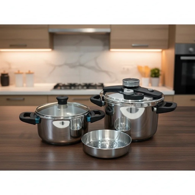 زودپز یونیک مدل 5/7L مجموعه ۳ عددی