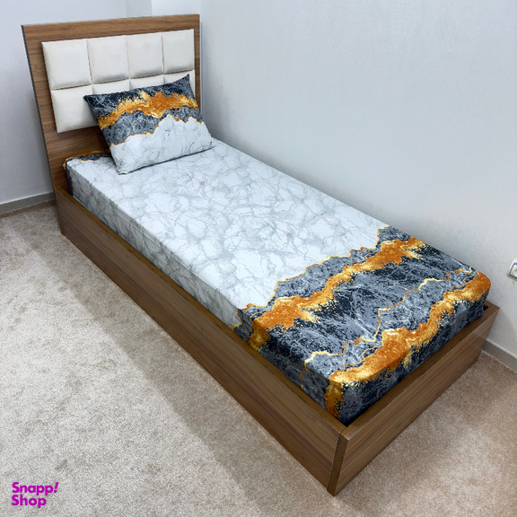 سرویس ملحفه یک نفره دو تکه ناتوسا مدل آتشفشان کد 90