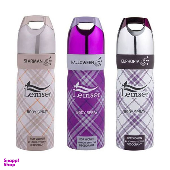 اسپری بدن زنانه لمسر مدل Si Armani  Halloween Euphoria حجم 200 میلی لیتر بسته 3 عددی