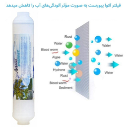 فیلتر رسوب گیر کولر آبی آکوا پیورست شریعتی مدل الیافی X 5580 NEW مجموعه 4 عددی
