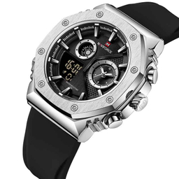 ساعت مچی دیجیتال مردانه نیوی فورس مدل NF9216 S B B