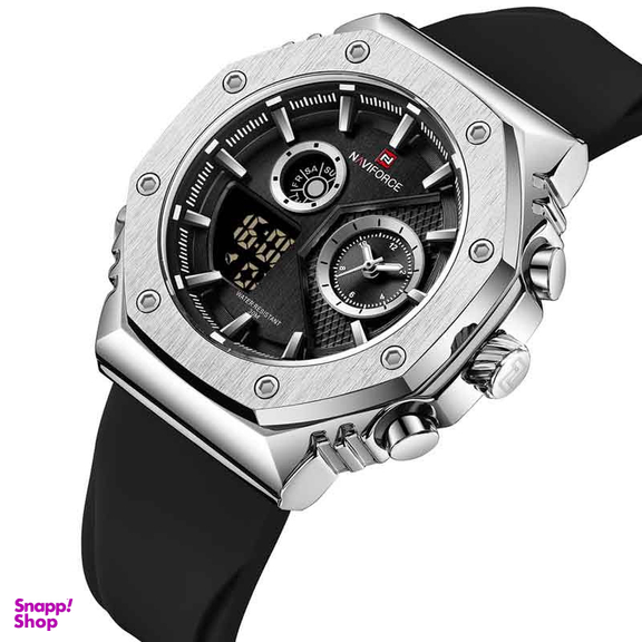 ساعت مچی دیجیتال مردانه نیوی فورس مدل NF9216 S B B