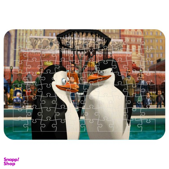 پازل 54 تکه اطلس آبی طرح کارتون ماداگاسکار مدل P1935