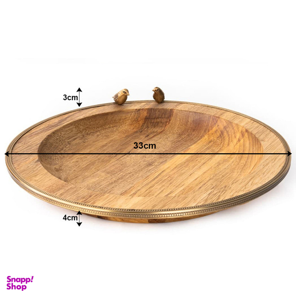 سینی گرد گلد کیش کد GK829455