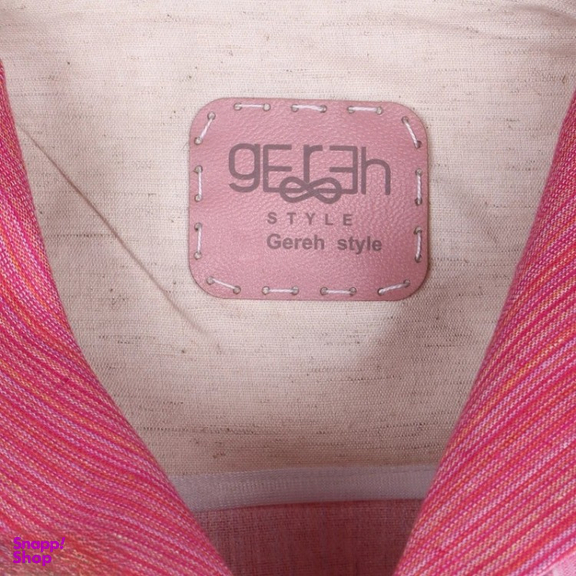 مانتو زنانه گره استایل کد AshiMashi-Coat رنگ صورتی سفید