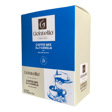 کافی میکس 3×1 وانیلی گونتلو وزن 200 گرم بسته 10 عددی