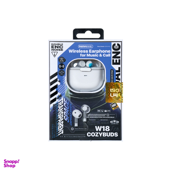 ایرفون بی سیم بلوتوثی ریمکس مدل W18 CozyBuds کد 10