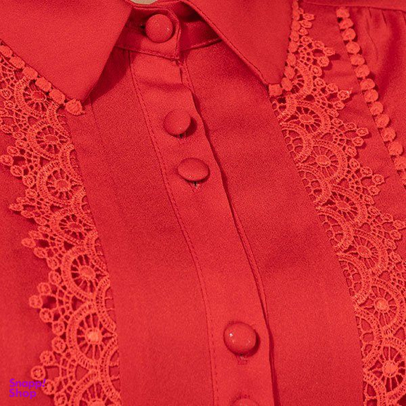 شومیز زنانه برنس مدل جیران رنگ قرمز