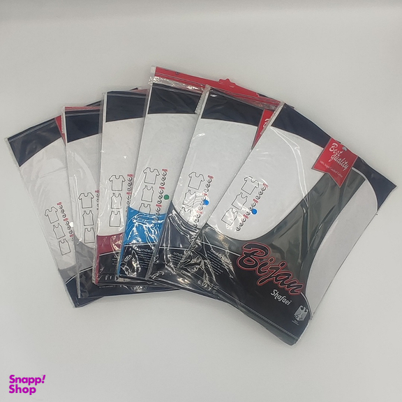زیرپوش رکابی مردانه بیژن کد 115 بسته 6 عددی