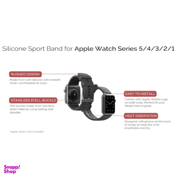 بند ساعت هوشمند آهااستایل مدل WA03 مناسب اپل واچ 42/44 میلی متر