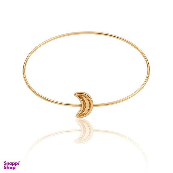 بنگل طلا 18 عیار زنانه الوند گلد مدل ماه کد 1446