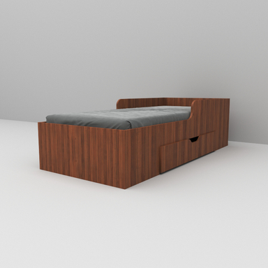 تخت خواب یک نفره اعیان مدل FH611 سایز 80x180 سانتی متر