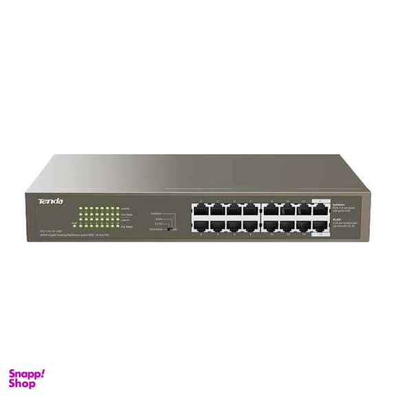 سوییچ غیرمدیریتی 16 پورت PoE تندا مدل TEG1116P-16-150W