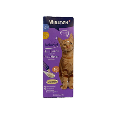 بستنی گربه وینستون مدل Chicken & Fish بسته 8 عددی