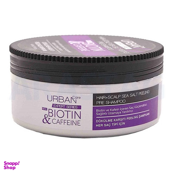 اسکراب کف سر اربن کر مدل Biotin & Caffeine وزن 200 گرم
