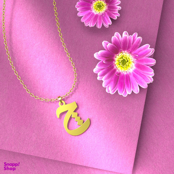 گردنبند طلا 18 عیار زنانه مدوپد مدل حرف چ کد I3-1-1371