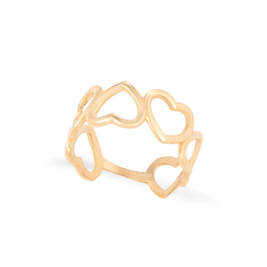 انگشتر طلا 18 عیار زنانه میلی گالری طرح قلب کد MT1812