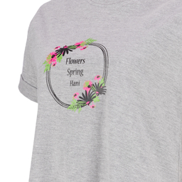 ست تیشرت و شلوارک زنانه کد 1017 رنگ طوسی