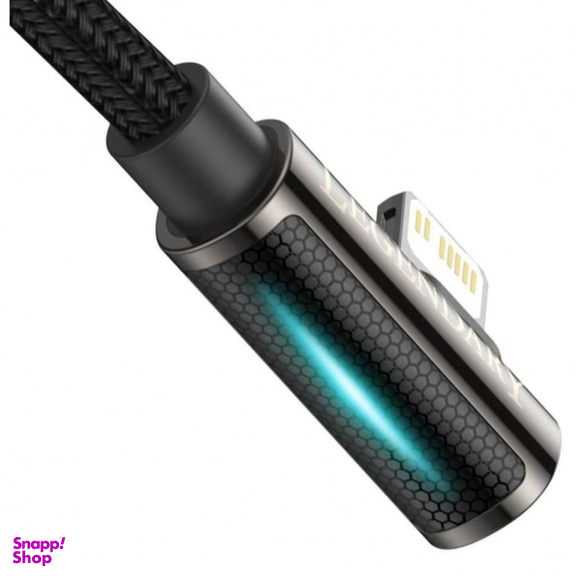 کابل شارژ لایتنینگ به Type-C باسئوس مدل Legend Mobile Game Elbow Cable CATLCS-01 طول 1 متر