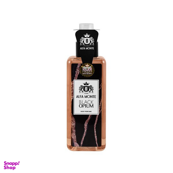بادی اسپلش زنانه آلفا مونته مدل Black Opium حجم 250 میلی لیتر