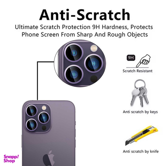 محافظ لنز دوربین بوف مدل HD-ColorLenz مناسب برای گوشی موبایل اپل Iphone 15 Pro Max / 15 Pro