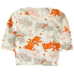 ست تیشرت آستین بلند و شلوار نوزادی کد 4121 رنگ سفید