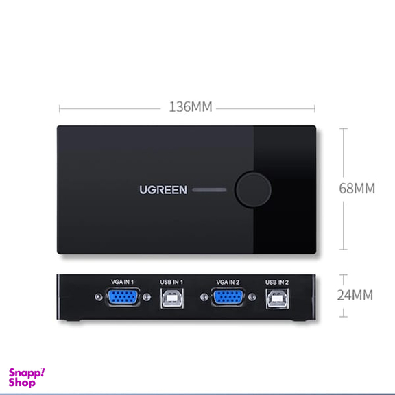 سوئیچ KVM دو پورت VGA یوگرین کد 30357
