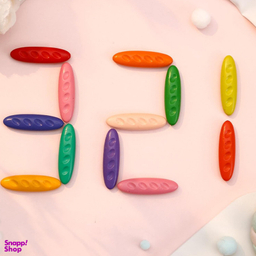 مداد شمعی جادویی نشکن 36 رنگ مدل بادومی