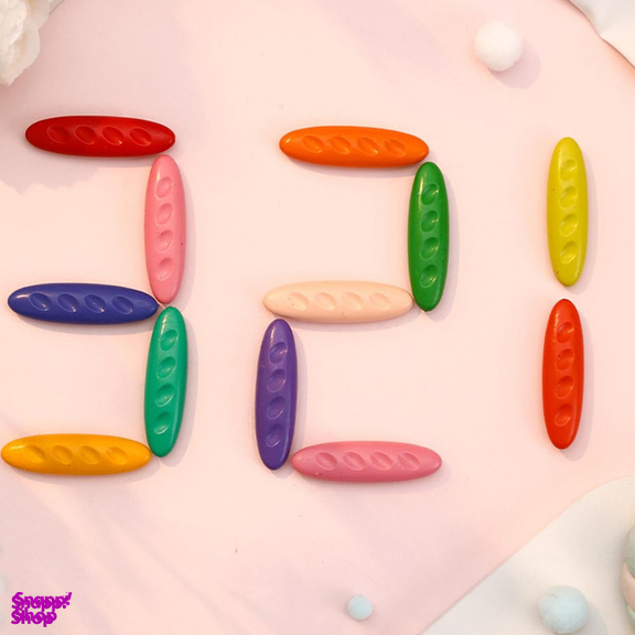 مداد شمعی جادویی نشکن 36 رنگ مدل بادومی