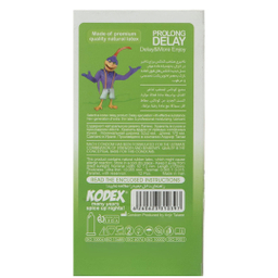 کاندوم تاخیری کدکس مدل Prolong Delay بسته 12 عددی