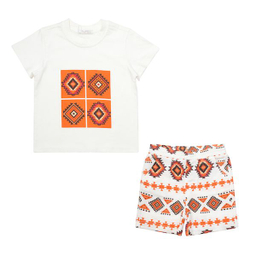 ست تی شرت و شلوارک پسرانه فیورلا مدل سرخپوست 34059