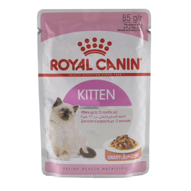 غذای پوچ گربه رویال کنین مدل Kitten Gelee وزن 85 گرم