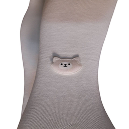 جوراب شلواری دخترانه تابش ایران پود مدل نخ پنبه طرح Khers.sefid.shiri