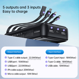 پاوربانک ریمکس مدل FCP-1 ظرفیت 10000 میلی آمپر ساعت