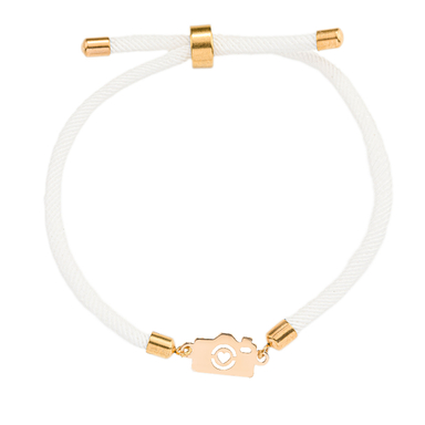 دستبند طلا 18 عیار زنانه میلی گالری مدل آسانسوری طرح دوربین کد MT1458