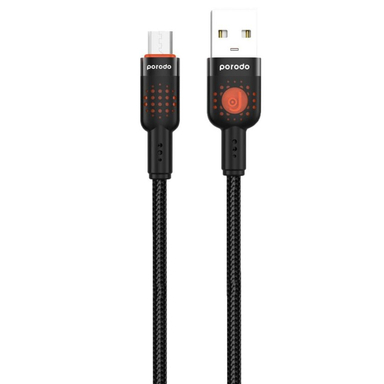 کابل دیتا USB به MicroUSB پرودو مدل Blue 3A طول 1.2 متر